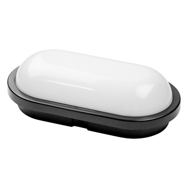 Світлодіодний LED світильник 20W 6400K 2000Lm IP65 146,5х270,5мм овальний чорний Світлодіодний LED світильник 20W 6400K 2000Lm IP65 146,5х270,5мм овальний чорний