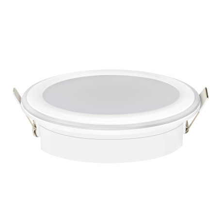Світлодіодний LED світильник 12W 4200K 1000Lm врізний d-148мм білий круглий