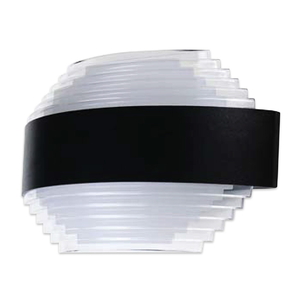 Світлодіодний LED світильник садово-парковий 12W 4200K 610Lm IP54 настінний чорний