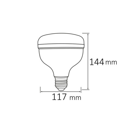 Світлодіодна LED лампа 40W Е27 4250Lm 6400K
