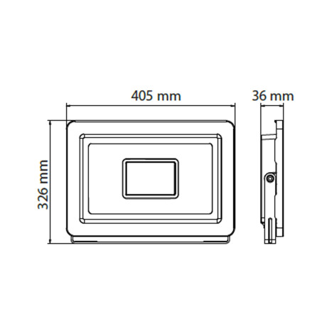 Світлодіодний LED прожектор 200W 6400K 18000Lm IP65 чорний