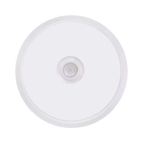 Світлодіодний LED світильник стельовий 20W IP20 6400K 1500Lm з датчиком руху 293хh80мм круглий білий