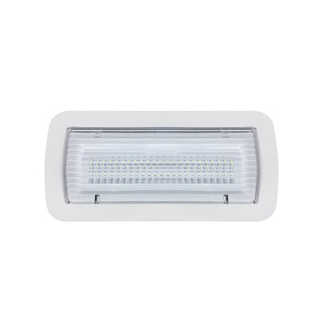 Світлодіодний світильник акумуляторний 8W 280Lm 3.7V 2400mAh ІР65 врізний/накладний білий