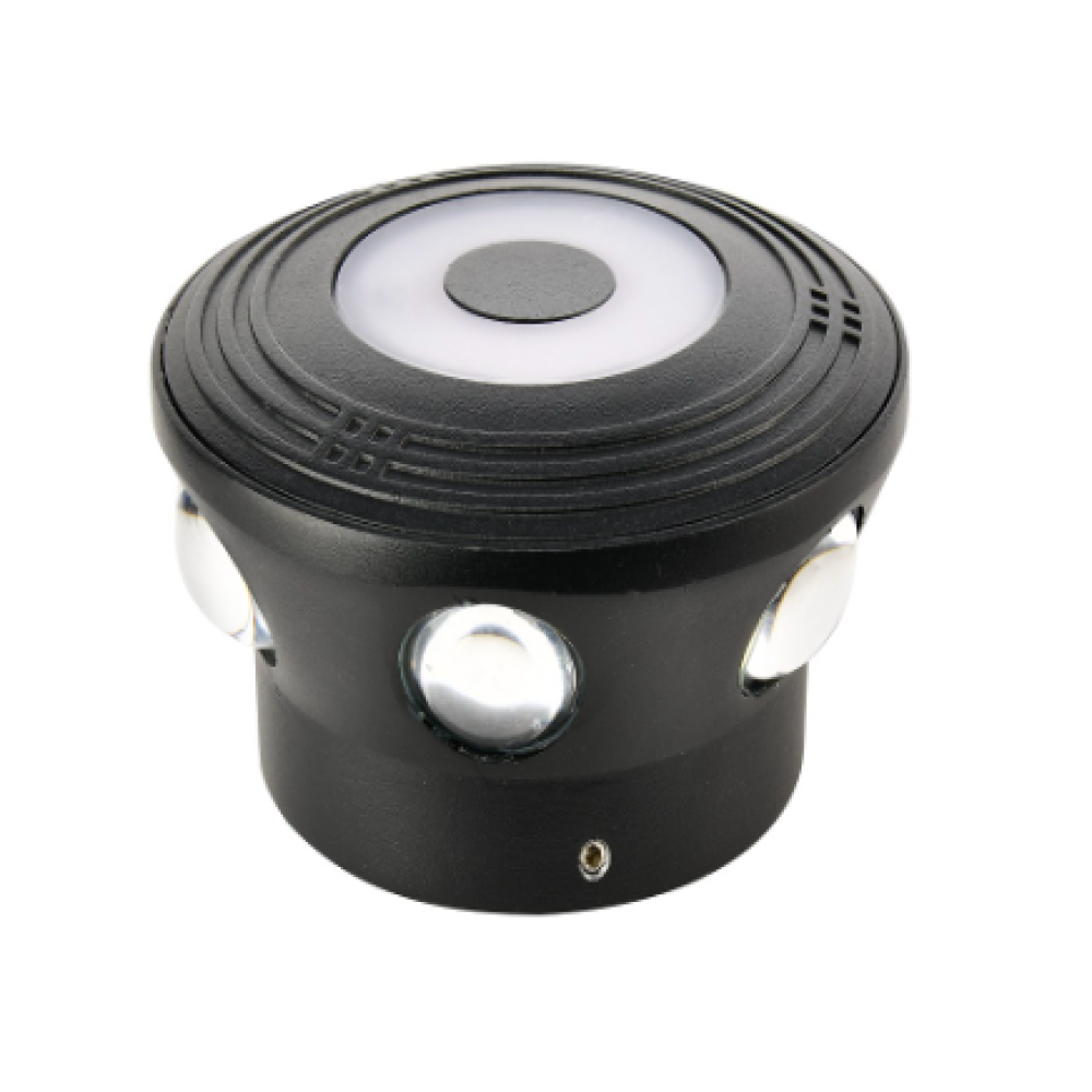Світлодіодний LED світильник садово-парковий 7W 4200K 619Lm IP54 настінний чорний
