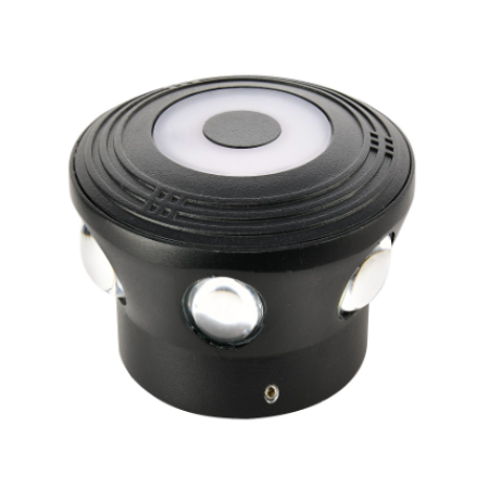 Світлодіодний LED світильник садово-парковий 7W 4200K 619Lm IP54 настінний чорний