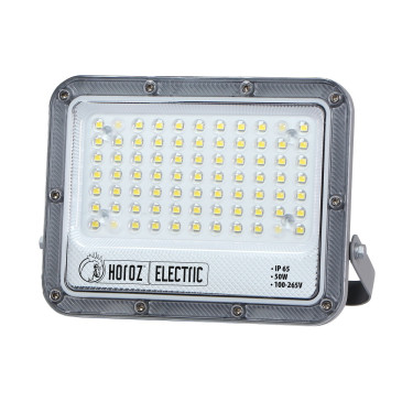 Світлодіодний LED прожектор 50W 3CCT 6500Lm IP65 сірий
