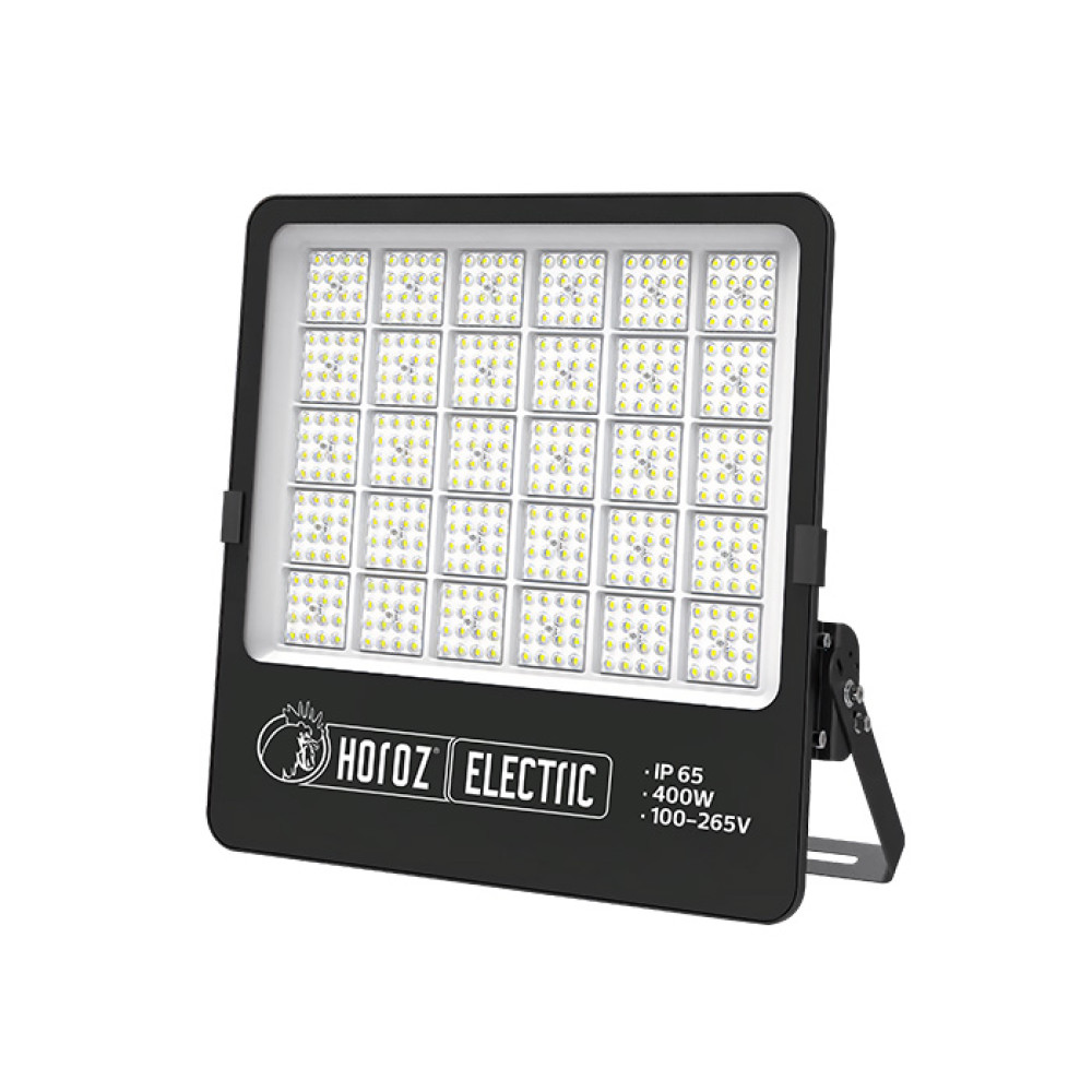 Світлодіодний LED прожектор 400W 6400K 48000Lm IP65 чорний 445х445мм