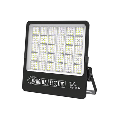 Світлодіодний LED прожектор 400W 6400K 48000Lm IP65 чорний 445х445мм