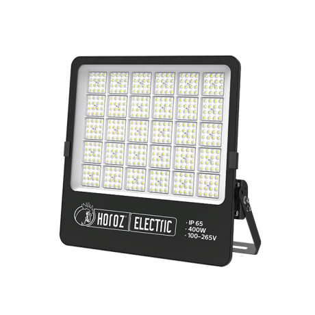 Світлодіодний LED прожектор 400W 6400K 48000Lm IP65 чорний 445х445мм