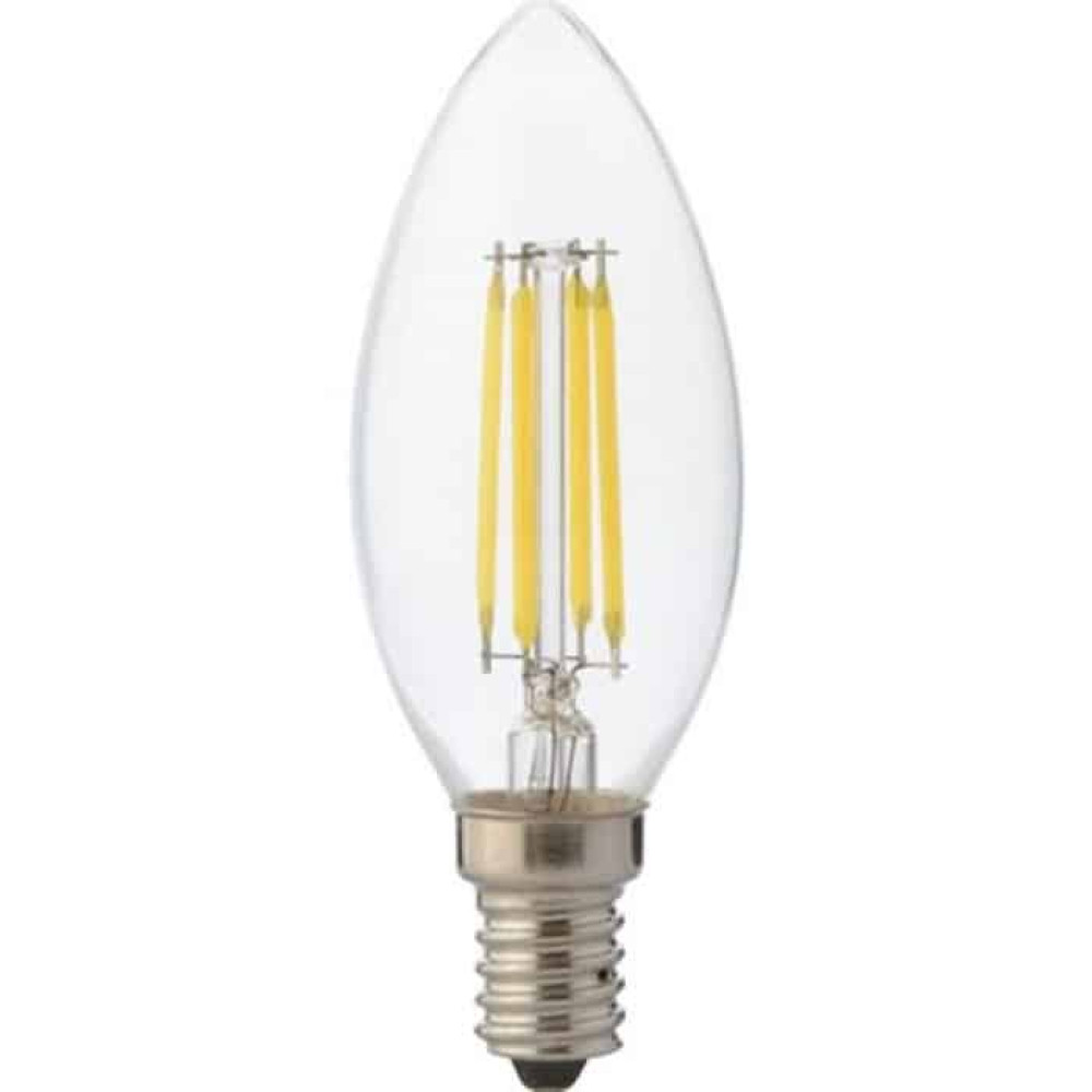 Світлодіодна LED лампа філамент 4W свічка Е14 420Lm 4200K