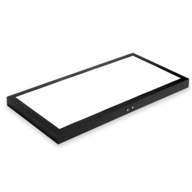 Світлодіодна LED панель 36W 6400K 3000Lm накладна 300x600x38мм чорна