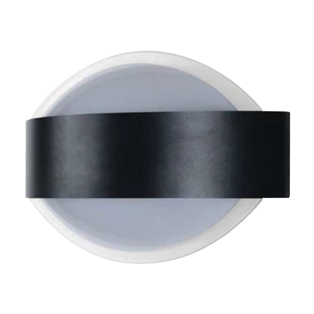 Світлодіодний LED світильник садово-парковий 12W 4200K 637Lm IP54 настінний чорний