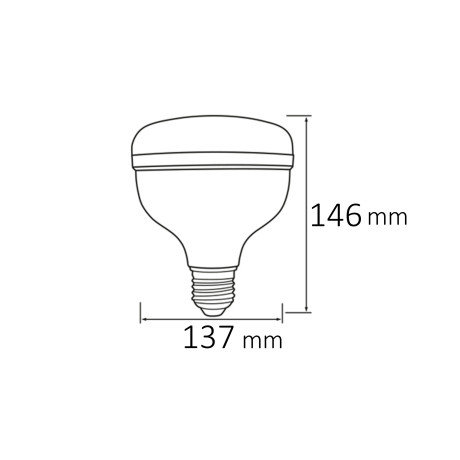 Світлодіодна LED лампа 50W Е27 5350Lm 6400K