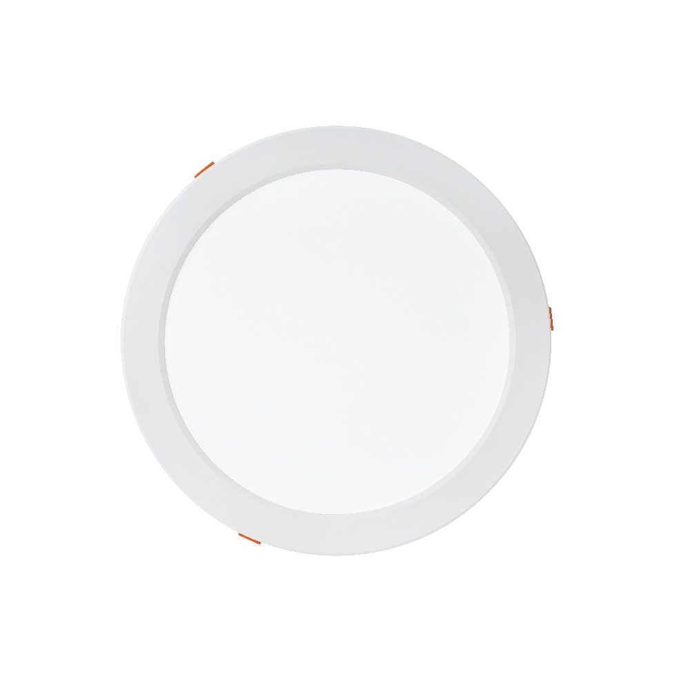 Світлодіодний LED світильник 24W 3CCT 2270Lm врізний d-220мм білий круглий