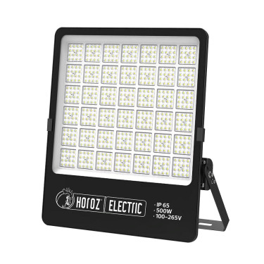 Світлодіодний LED прожектор 500W 6400K 60000Lm IP65 чорний 600х510мм