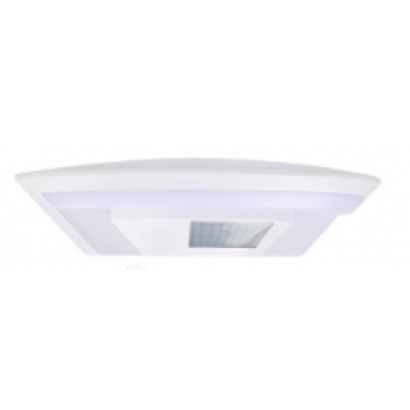 Світлодіодний LED світильник садово-парковий 15W 4200K 1450Lm з датчиком руху IP54 настінний білий