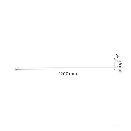 Світлодіодний LED світильник 40W 3CCT 3200Lm 30х1200мм чорний