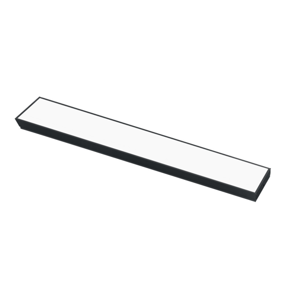 Світлодіодний LED світильник підвісний 60W 3CCT 4800Lm 150х42х1180мм чорний