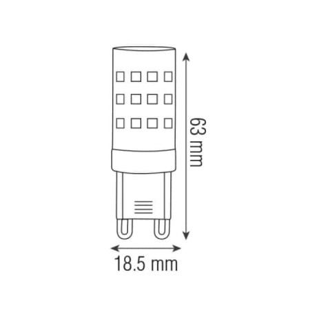 Світлодіодна LED лампа G9 10W 800Lm 4200K