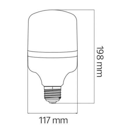 Світлодіодна LED лампа 40W Е27 3150Lm 4200K