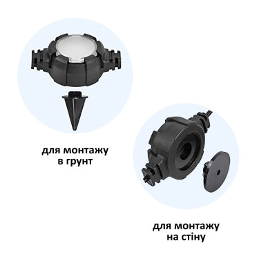 Гірлянда садова RGB 220V/24V 24ламп*0.5W IP44 18м 300Lm чорна