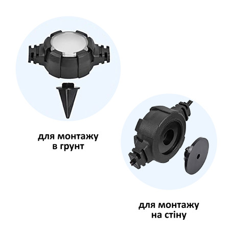 Гірлянда садова RGB 220V/24V 24ламп*0.5W IP44 18м 300Lm чорна