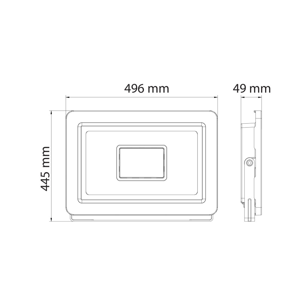 Світлодіодний LED прожектор 300W 6400K 27000Lm IP65 чорний Світлодіодний LED прожектор 300W 6400K 27000Lm IP65 чорний
