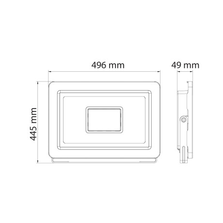 Світлодіодний LED прожектор 300W 6400K 27000Lm IP65 чорний