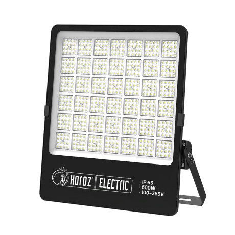 Світлодіодний LED прожектор 600W 6400K 72000Lm IP65 чорний 600х510мм