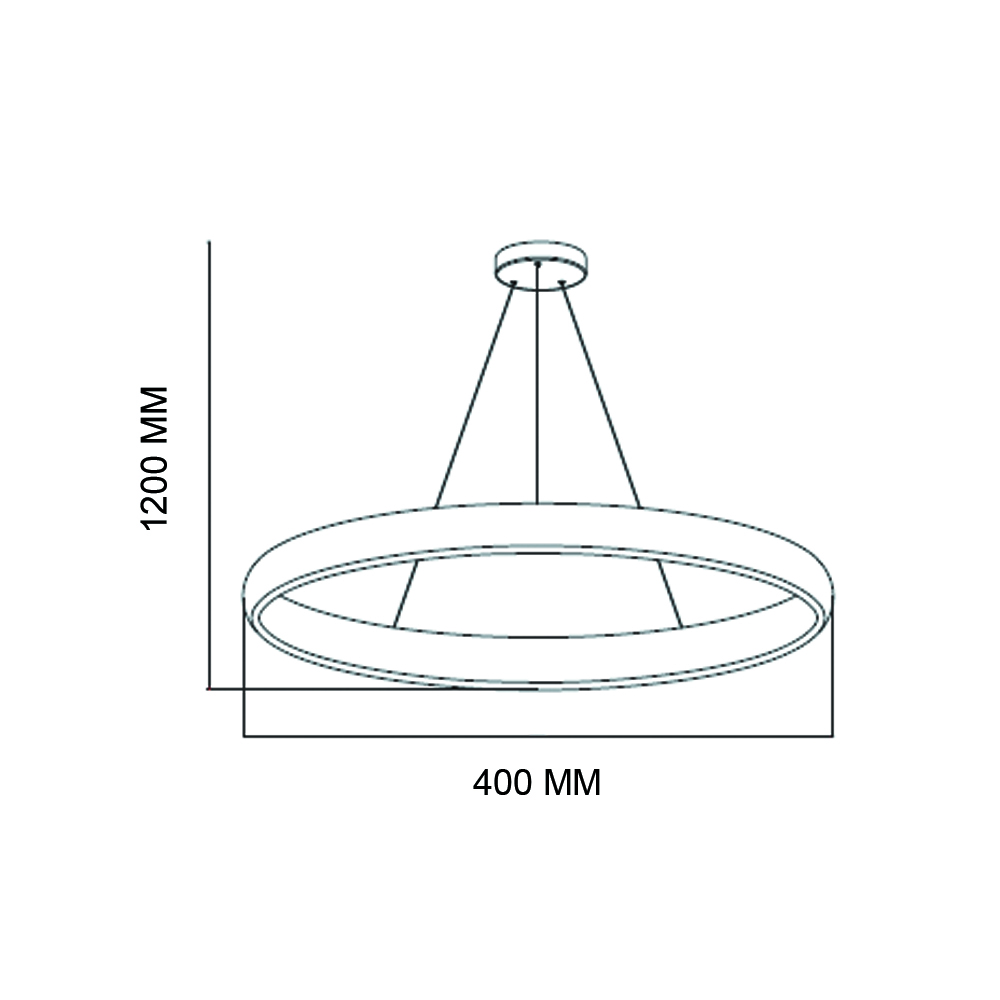 Світлодіодний LED світильник 30W 4000K 1800Lm 400мм рожеве золото Світлодіодний LED світильник 30W 4000K 1800Lm 400мм рожеве золото