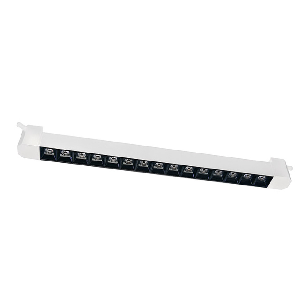 Світлодіодний LED світильник трековий лінійний повротний 30W 4200K 2400Lm білий+чорний