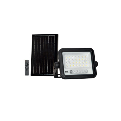 Світлодіодний LED прожектор на сонячній панелі 50W 700Lm 3CCT IP65 чорний