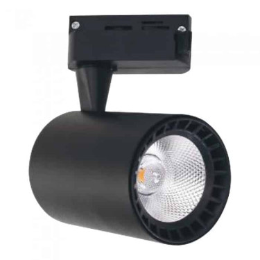 Світлодіодний LED світильник трековий COB LED 10W 4200K 650Lm чорний