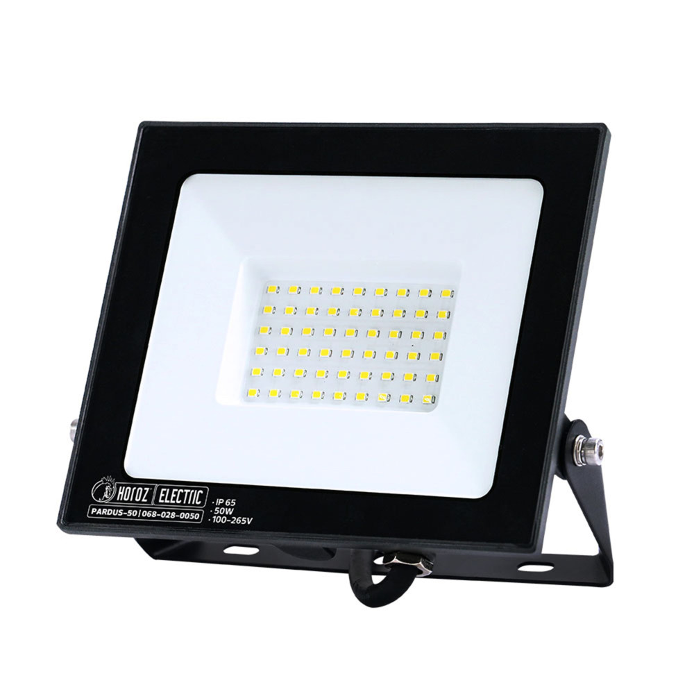 Світлодіодний LED прожектор 50W 6400K 4500Lm IP65 чорний