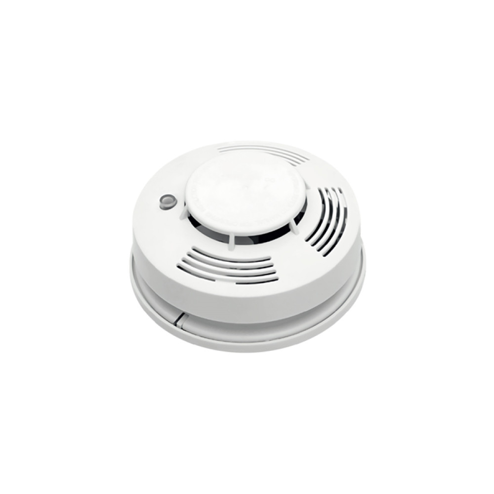 Датчик диму 220-240V/AC 9V/DC 85db d-132мм білий