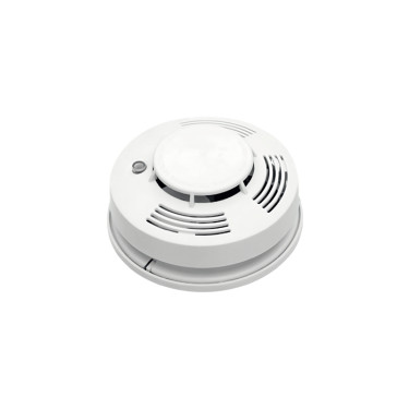 Датчик диму 220-240V/AC 9V/DC 85db d-132мм білий
