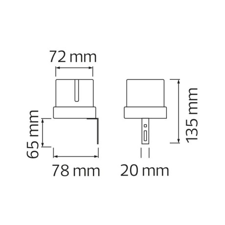 Фотосенсор 25А 2700W 220-240V IP44 білий