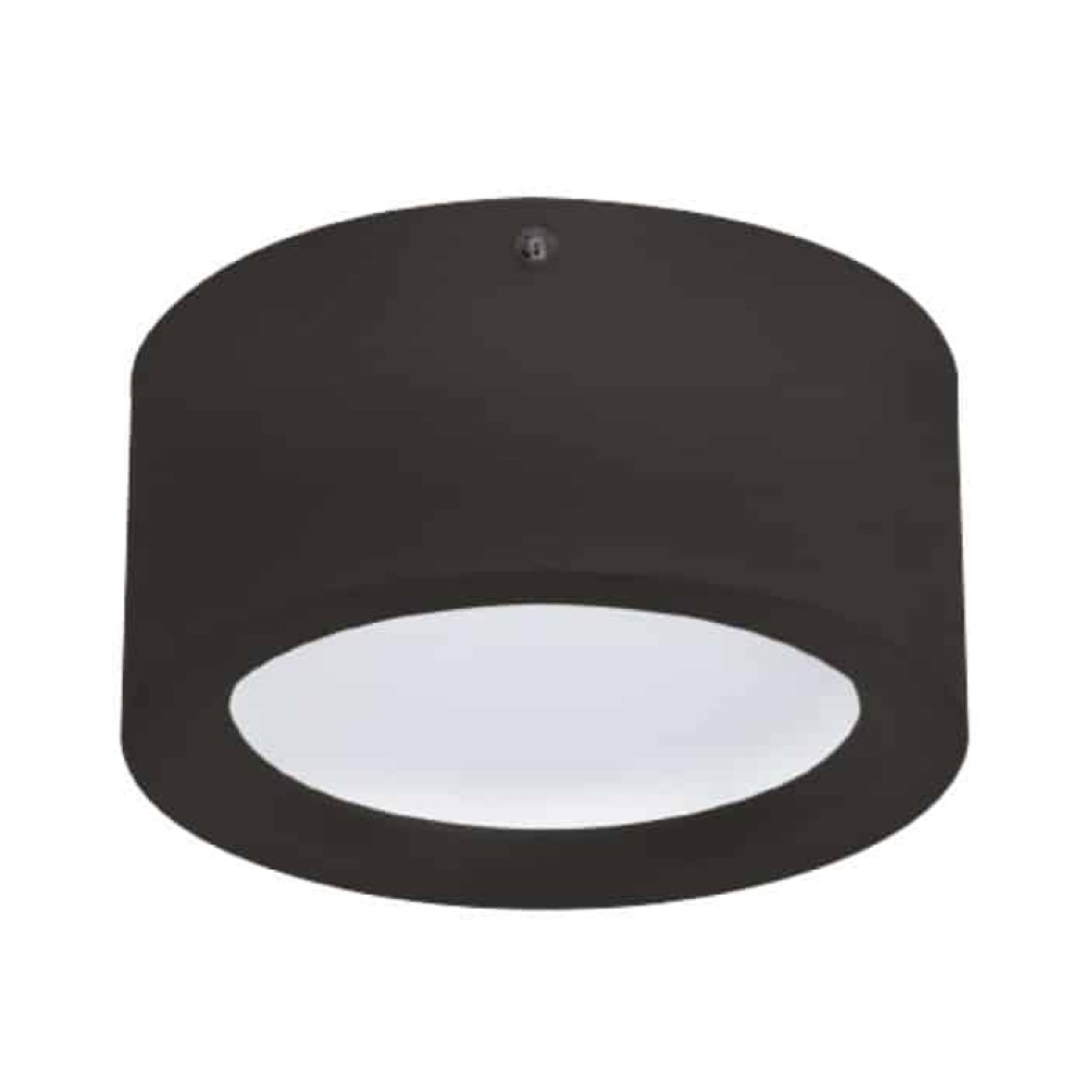 Світлодіодний LED світильник 15W 4200K 1050Lm 180х75мм чорний круглий