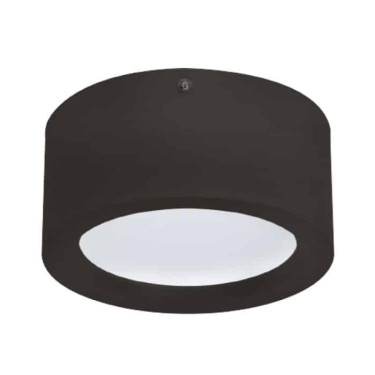 Світлодіодний LED світильник 15W 4200K 1050Lm 180х75мм чорний круглий