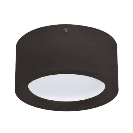 Світлодіодний LED світильник 15W 4200K 1050Lm 180х75мм чорний круглий