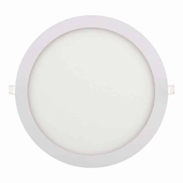 Світлодіодна LED панель 24W 4200K 1632Lm врізна d-297мм кругла біла