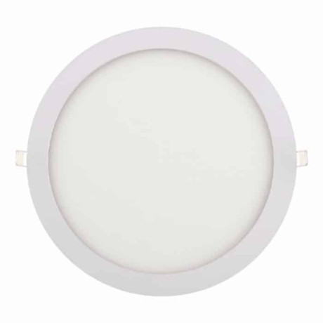 Світлодіодна LED панель 24W 4200K 1632Lm врізна d-297мм кругла біла