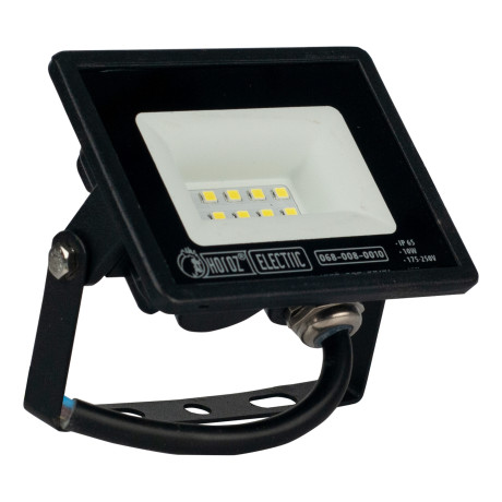 Світлодіодний LED прожектор 10W 6400K 800Lm IP65 чорний