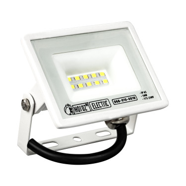Світлодіодний LED прожектор 10W 6400K 1100Lm IP65 білий