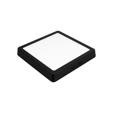 Світлодіодний LED світильник 18W 6400K 1300Lm 211мм чорний квадратний