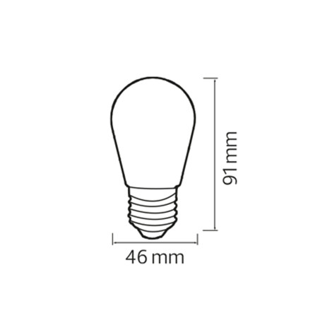 Світлодіодна LED лампа 1W E27 50Lm RGB