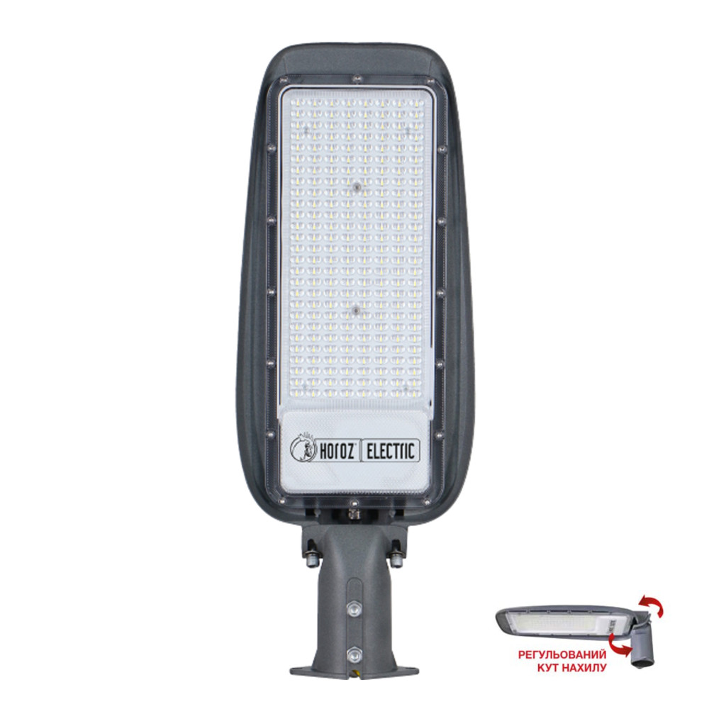 Світлодіодний LED прожектор консольний поворотний 150W 6400K 17600Lm IP65 553x212мм чорний