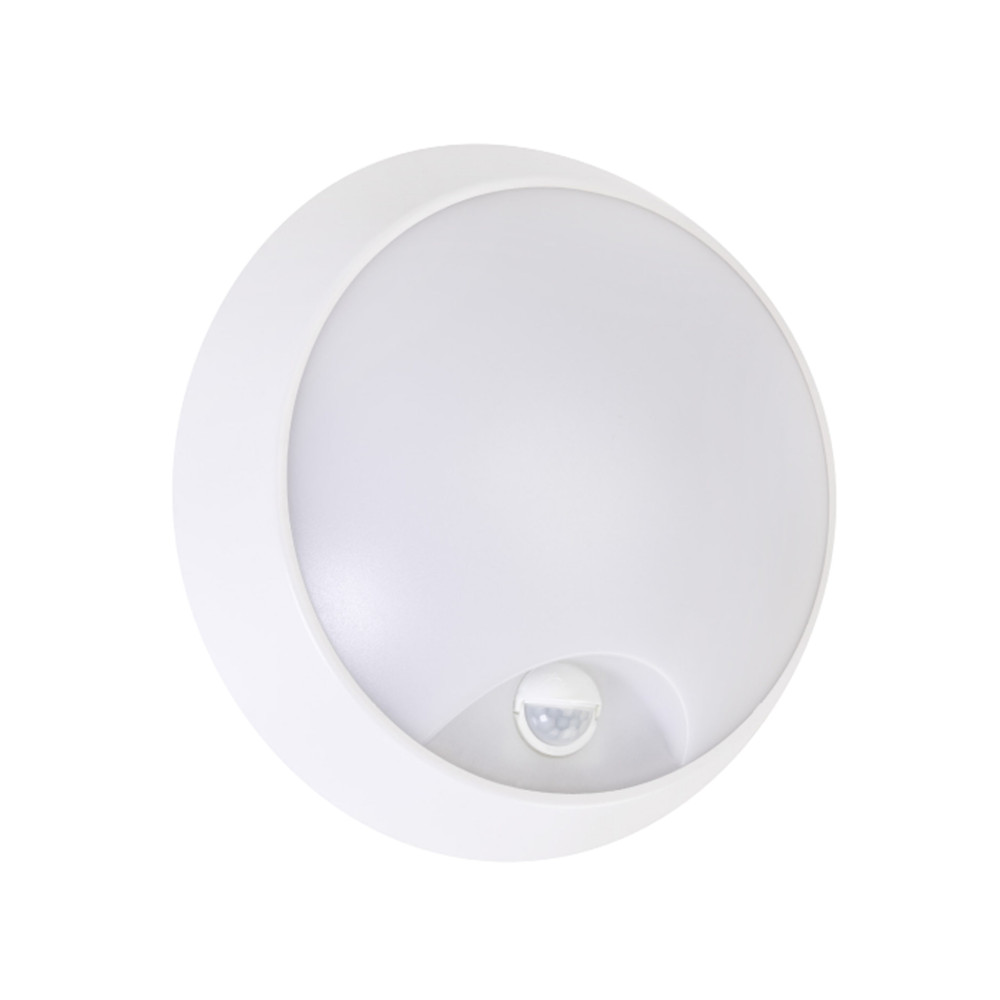 Світлодіодний LED світильник стельовий 20W IP54 3ССТ 1600Lm з датчиком руху 220х80мм білий круглий