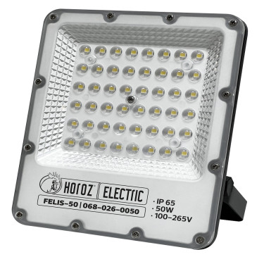 Світлодіодний LED прожектор 50W 6400K 6000Lm IP65 чорний Світлодіодний LED прожектор 50W 6400K 6000Lm IP65 чорний