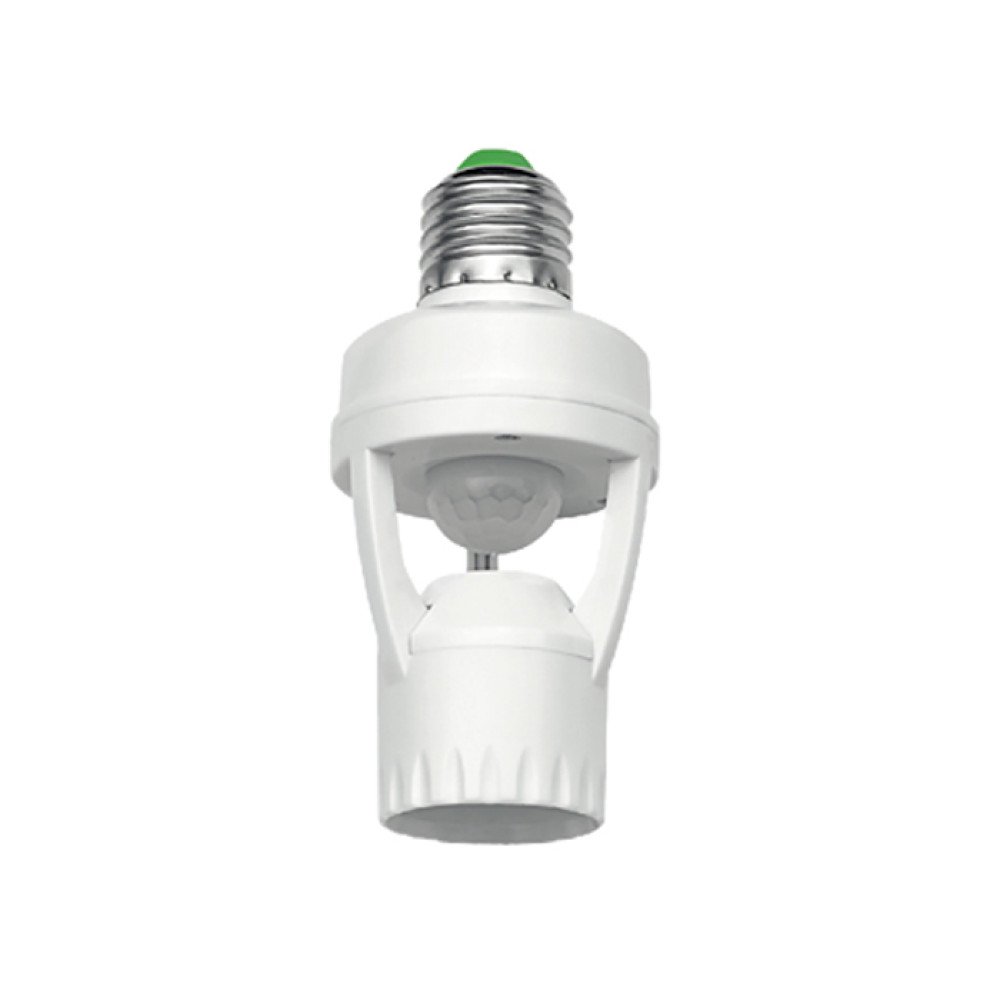 Датчик руху 60W під лампочку Е27 IP20 360° білий